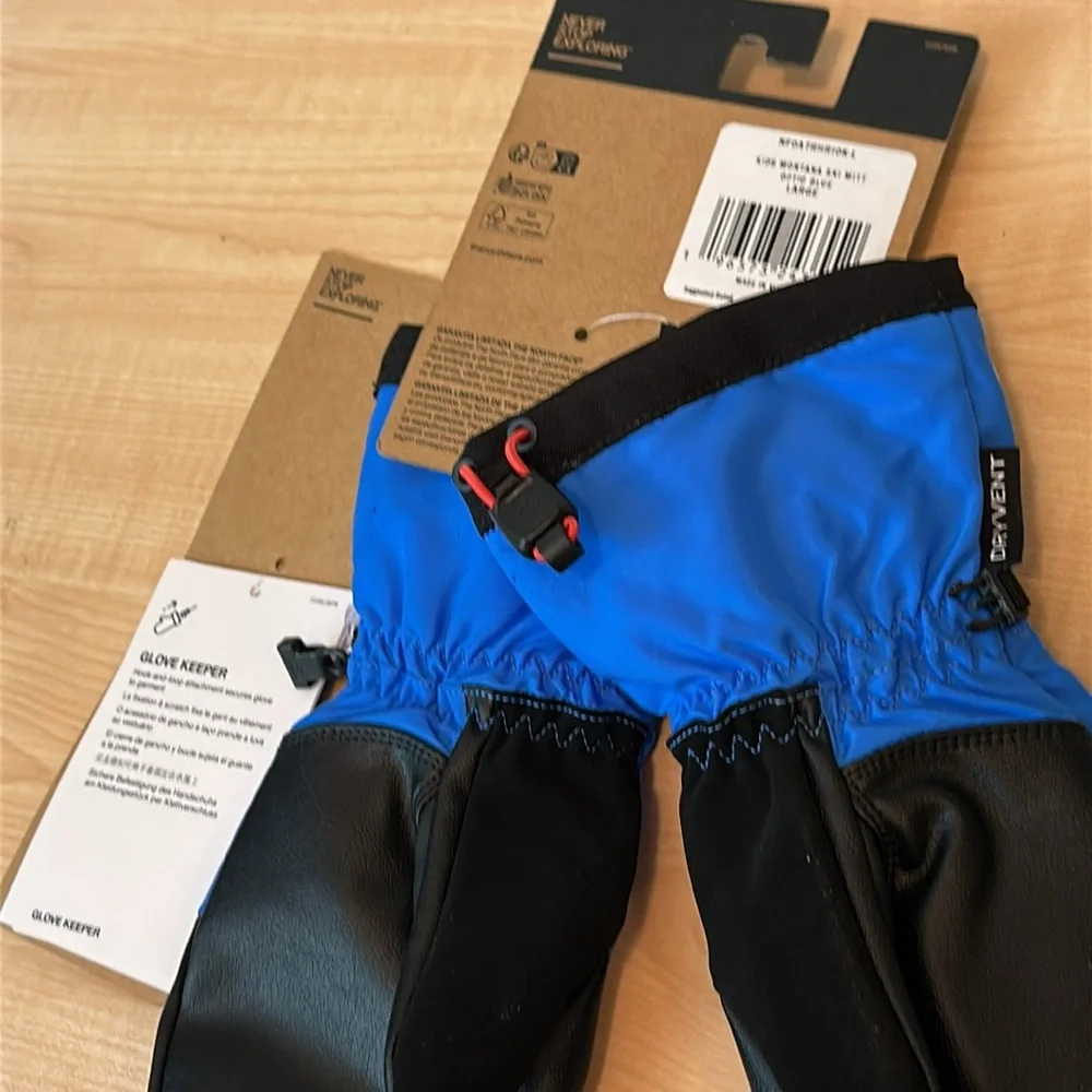 The North Face Montana Blue Etip™ Ski Mitts (L) & Salty Lined Beanie - Unisex